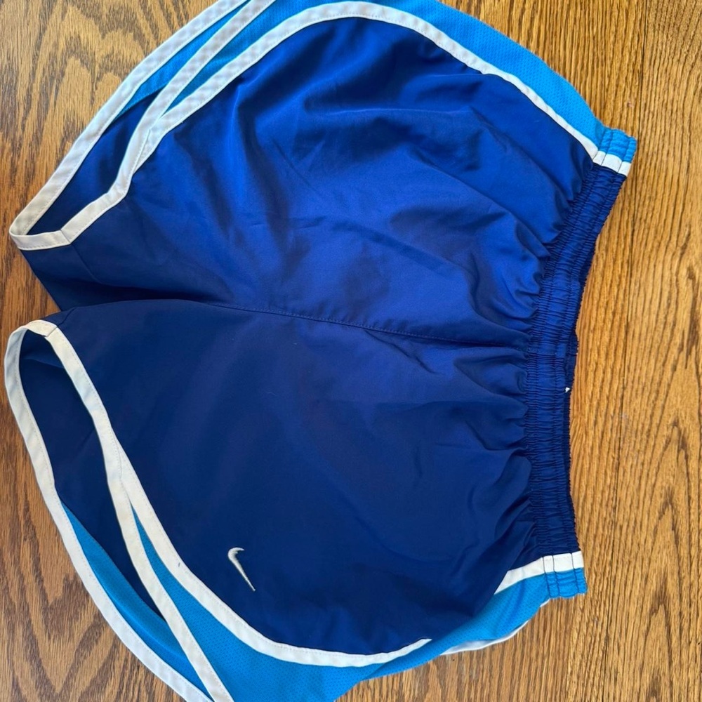 Nike Dri-FIT Navy and Light Blue Shorts